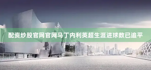 配资炒股官网官网马丁内利英超生涯进球数已追平